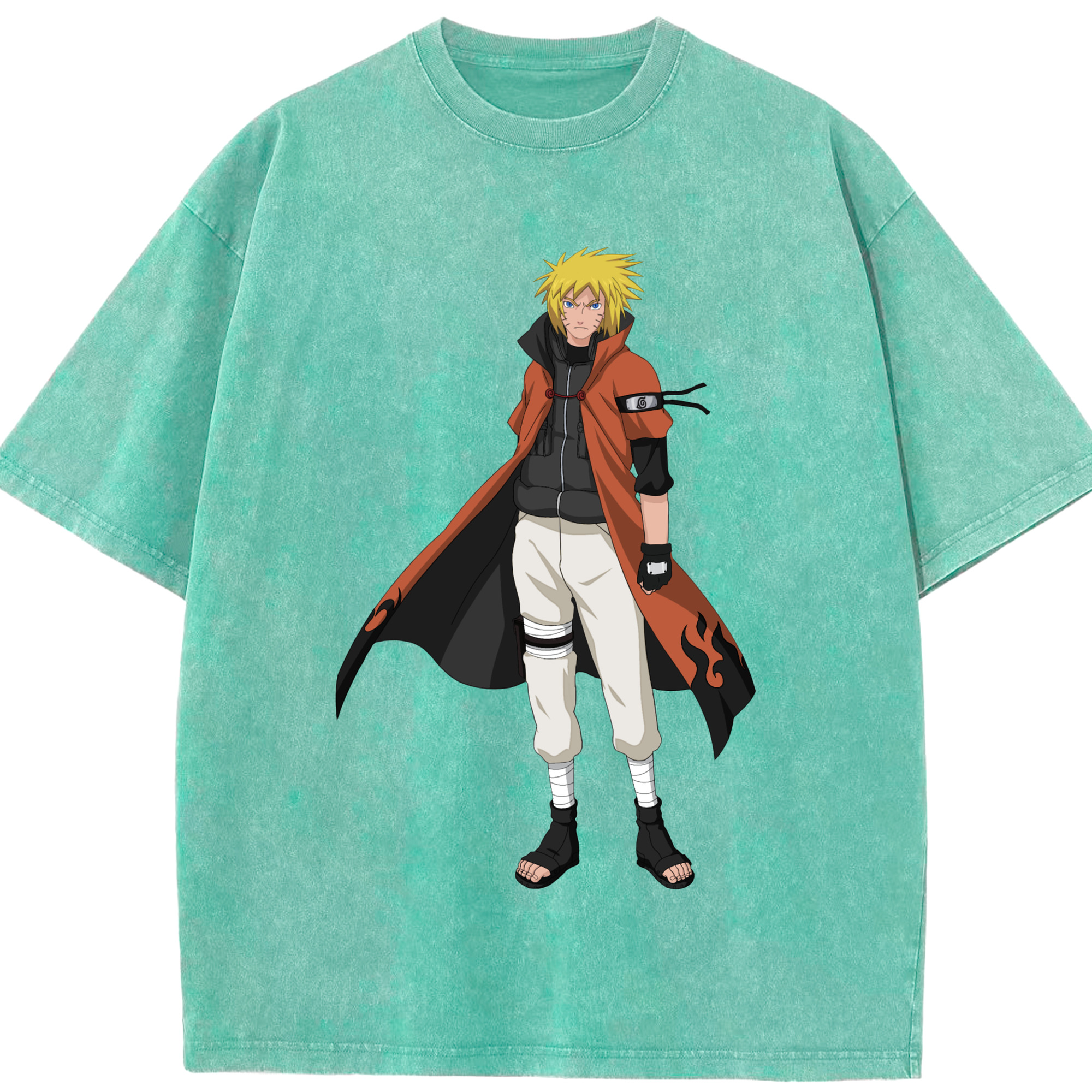 （画像用） NARUTO -ナルト- うずまき ナルト Uzumaki Naruto 綿100% ヴィンテージ風 半袖Tシャツ（フロントプリント）